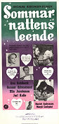 Sommarnattens leende 1956 poster Gunnar Björnstrand Ulla Jacobsson Harriet Andersson Eva Dahlbeck Ingmar Bergman