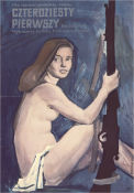 Sorok pervyy 1956 poster Izolda Izvitskaya Grigoriy Chukhray