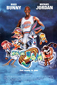 Space Jam 1996 poster Bugs Bunny Snurre Sprätt Michael Jordan Joe Pytka Sport Kändisar Animerat