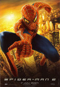 Spider-Man 2 2004 poster Tobey Maguire Kirsten Dunst Alfred Molina Sam Raimi Hitta mer: Marvel Från serier