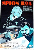Spion B24 1932 poster Charlotte Susa Gustav Fröhlich Eric Rohman art