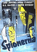 Spionerna 1957 poster Curd Jürgens Henri-Georges Clouzot