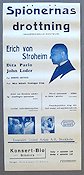 Spionernas drottning 1938 poster Erich von Stroheim