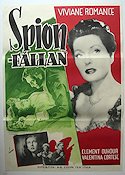 Spionfällan 1953 poster Viviane Romance