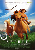 Spirit: Stallion of the Cimarron 2002 poster Matt Damon Kelly Asbury Animerat Hästar