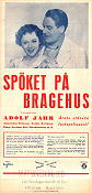 Spöket på Bragehus 1936 poster Adolf Jahr Annalisa Ericson Ragnar Arvedson