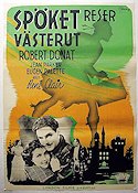Spöket reser västerut 1935 poster Robert Donat Jean Parker René Clair