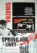 Spring för livet 1967 poster Frank Sinatra Peter Vaughan Derren Nesbitt Sidney J Furie Affischkonstnär: Anders Gullberg Agenter Vapen