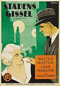 Stadens gissel 1932 poster Walter Huston Jean Harlow