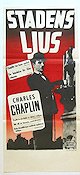 Stadens ljus 1931 poster Virginia Cherrill Florence Lee Charlie Chaplin Romantik
