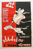 Stadsbor i Vilda Västern 1932 poster Jack Oakie Mitzi Green Frank Tuttle