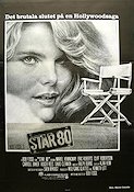 Star 80 1983 poster Mariel Hemingway Eric Roberts Cliff Robertson Bob Fosse Kändisar