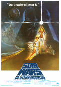 Star Wars 1977 poster Mark Hamill Harrison Ford Carrie Fisher Alec Guinness Peter Cushing George Lucas Hitta mer: Star Wars Rymdskepp