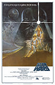 Star Wars Style A 1977 poster Mark Hamill Harrison Ford Carrie Fisher Alec Guinness Peter Cushing George Lucas Hitta mer: Star Wars