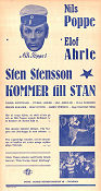 Sten Stensson kommer till stan 1945 poster Nils Poppe Elof Ahrle Naima Wifstrand Ragnar Frisk Vintersport Hitta mer: Skåne