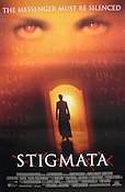 Stigmata 1999 poster Patricia Arquette Gabriel Byrne Jonathan Pryce Rupert Wainwright