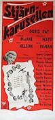 Stjärnkarusellen 1952 poster Doris Day Virginia Mayo