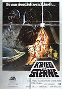 Stjärnornas krig 1977 poster Mark Hamill Harrison Ford Carrie Fisher Alec Guinness George Lucas Hitta mer: Star Wars