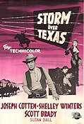 Storm över Texas 1953 poster Joseph Cotten Shelley Winters
