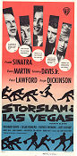 Storslam i Las Vegas 1960 poster Frank Sinatra Dean Martin Sammy Davis Jr Peter Lawford Angie Dickinson Lewis Milestone