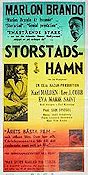 Storstadshamn 1954 poster Marlon Brando Karl Malden Eva Marie Saint Elia Kazan
