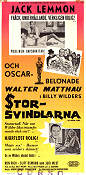 Storsvindlarna 1967 poster Jack Lemmon Walter Matthau Billy Wilder
