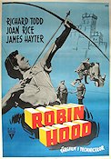 The Story of Robin Hood and His Merrie Men 1952 poster Richard Todd Äventyr matinée