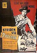 Striden vid 7 helgon 1961 poster Roger Moore