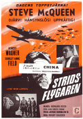 Stridsflygarna 1962 poster Steve McQueen Robert Wagner Shirley Anne Field Philip Leacock Krig Flyg