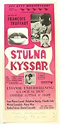 Stulna kyssar 1969 poster Jean-Pierre Léaud Claude Jade Francois Truffaut