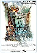 Styrka 10 från Navarone 1978 poster Harrison Ford Barbara Bach Guy Hamilton Text: Alistair Maclean Berg Broar Hitta mer: Nazi