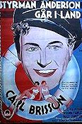 Styrman Anderson går iland 1935 poster Carl Brisson Skepp och båtar