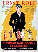 Styrman Karlssons flammor 1925 poster Ernst Rolf