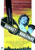 Sunset Boulevard 1950 poster Gloria Swanson William Holden Erich von Stroheim Billy Wilder