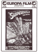 Superman the Movie 1978 poster Christopher Reeve Ned Beatty Marlon Brando Richard Donner Hitta mer: Superman Hitta mer: DC Comics Från serier