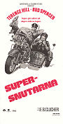 Supersnutarna 1977 poster Terence Hill Bud Spencer Enzo Barboni Motorcyklar Poliser