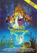 Svanprinsessan 1994 poster Jack Palance Richard Rich Animerat