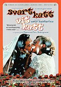 Svart katt vit katt 1998 poster Bajram Severdzan Emir Kusturica Katter Filmen från: Yugoslavia