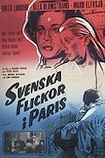 Svenska flickor i Paris 1962 poster Anita Lindohf