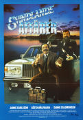 Svindlande affärer 1985 poster Janne Carlsson Thomas Hellberg Sanne Salomonsen Peter Schildt Pengar Bilar och racing