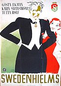 Swedenhielms 1935 poster Gösta Ekman Tutta Rolf Håkan Westergren Sigurd Wallén Ingrid Bergman