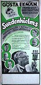 Swedenhielms 1935 poster Gösta Ekman Tutta Rolf Håkan Westergren Sigurd Wallén Ingrid Bergman