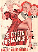 Sweet Rosie O´Grady 1943 poster Betty Grable Robert Young