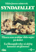 Syndafallet 1976 poster Lajos Balazsovits Pamela Villoresi Franco Branciaroli Miklos Jancso