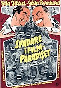 Syndare i filmparadiset 1956 poster Stig Järrel Gösta Bernhard