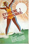 Syndare i sommarsol 1933 poster Einar Sissener