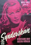 Synderskan 1951 poster Hildegard Knef Gustav Fröhlich Willi Forst