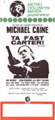 Ta fast Carter 1971 poster Michael Caine Ian Hendry Britt Ekland Mike Hodges