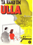 Ta hand om Ulla 1942 poster Marianne Aminoff Bengt Logardt Åke Grönberg Ivar Johansson