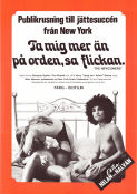 Ta mig mer än på orden 1972 poster Georgina Spelvin Tina Russell Harry Reams Louis Su